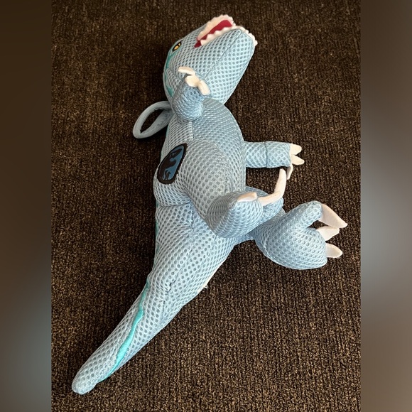 Jurassic World Blue T-Rex Dinosaur Mesh Plush Toy 10 in. - Picture 6 of 8